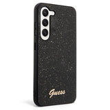 Guess Samsung Galaxy S23 Kuori Fixed Glitter Case Musta