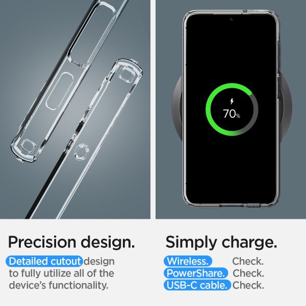 Spigen Samsung Galaxy S23 Suojakuori Liquid Crystal Crystal Clear