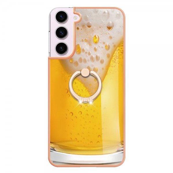 Samsung Galaxy S23 Kuori sormirenkaalla Olutkuvio