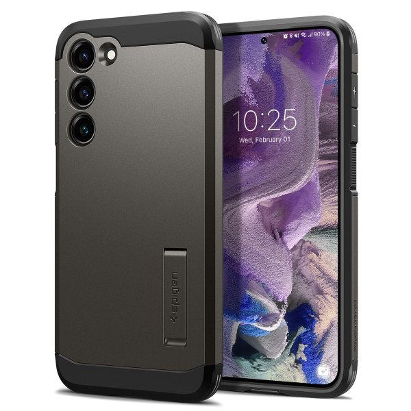 Spigen Samsung Galaxy S23 Suojakuori Tough Armor Gunmetal
