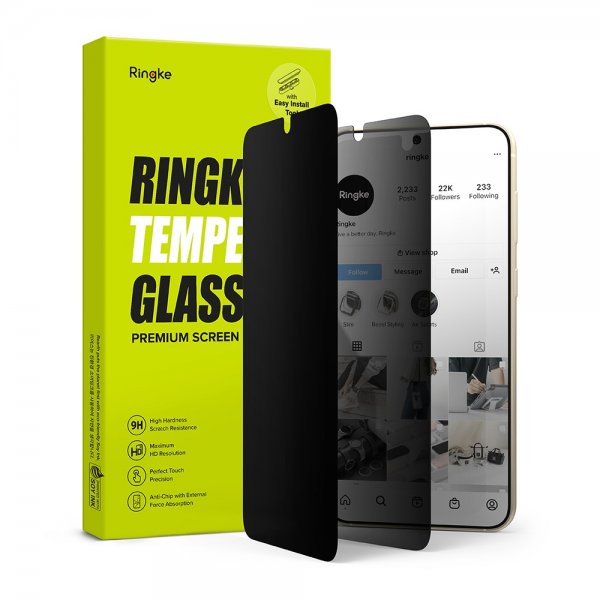Ringke Samsung Galaxy S23 Näytönsuoja Privacy Glass