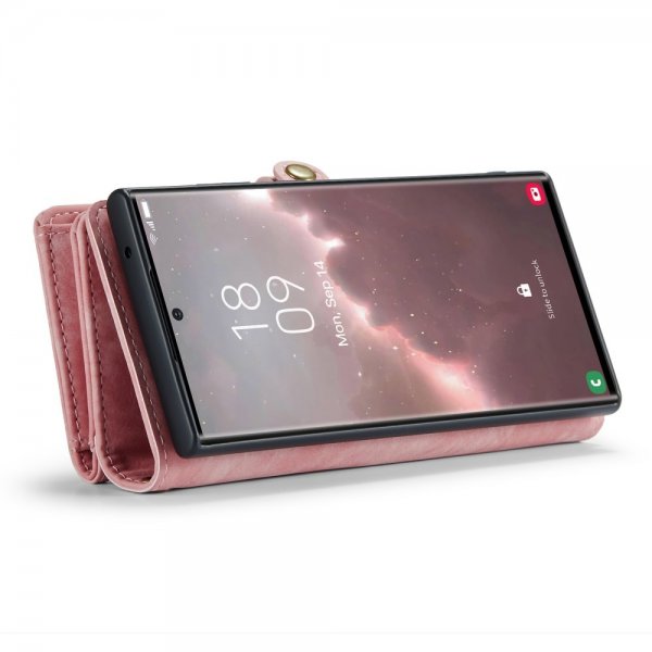 CaseMe Samsung Galaxy S23 Ultra Kotelo 008 Series Irrotettava Kuori Pinkki
