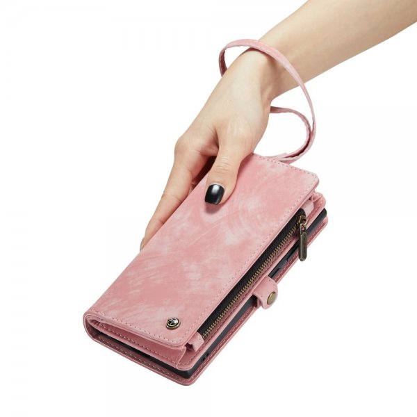 CaseMe Samsung Galaxy S23 Ultra Kotelo 008 Series Irrotettava Kuori Pinkki