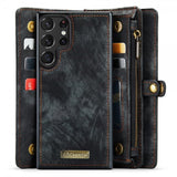 CaseMe Samsung Galaxy S23 Ultra Kotelo 008 Series Irrotettava Kuori Musta