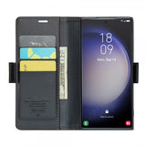 CaseMe Samsung Galaxy S23 Ultra Kotelo 023 Series Musta