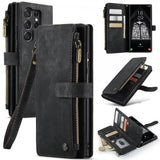 CaseMe Samsung Galaxy S23 Ultra Kotelo C30 -sarja Musta