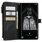 CaseMe Samsung Galaxy S23 Ultra Kotelo C30 -sarja Musta