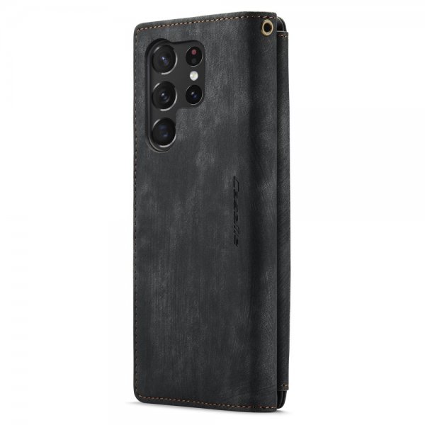 CaseMe Samsung Galaxy S23 Ultra Kotelo C30 -sarja Musta