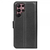 Nordic Covers Samsung Galaxy S23 Ultra Litchi Raven Black -suojakotelo