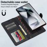 Lc.Imeeke Samsung Galaxy S23 Ultra Kotelo irrotettavalla kuorella L2 Series MagSafe Musta
