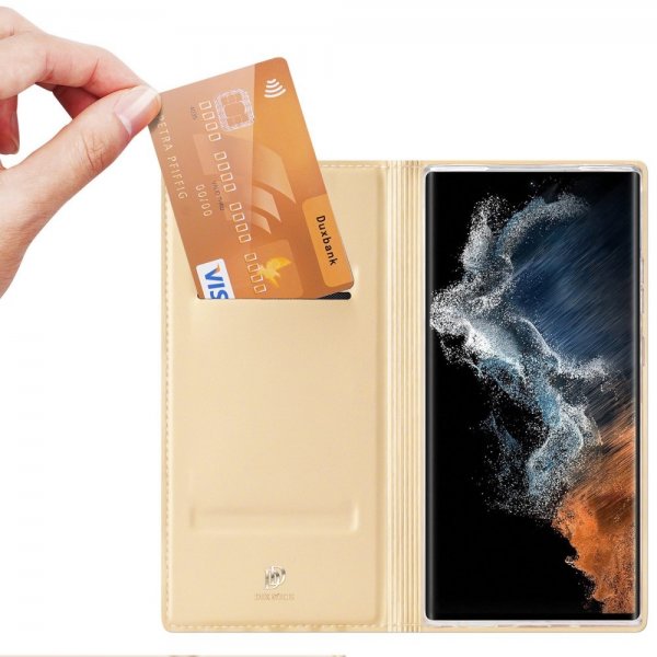 Dux Ducis Samsung Galaxy S23 Ultra Kotelo Skin Pro Series Kulta