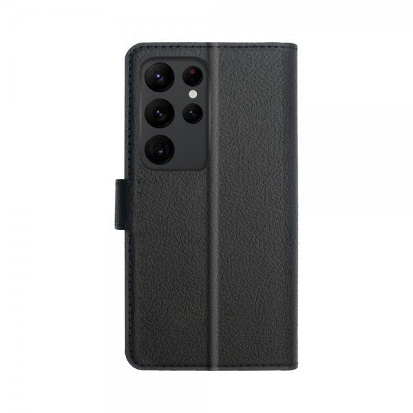 Xqisit Samsung Galaxy S23 Ultra Kotelo Slim Wallet Selection Musta