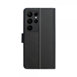 Xqisit Samsung Galaxy S23 Ultra Kotelo Slim Wallet Selection Musta
