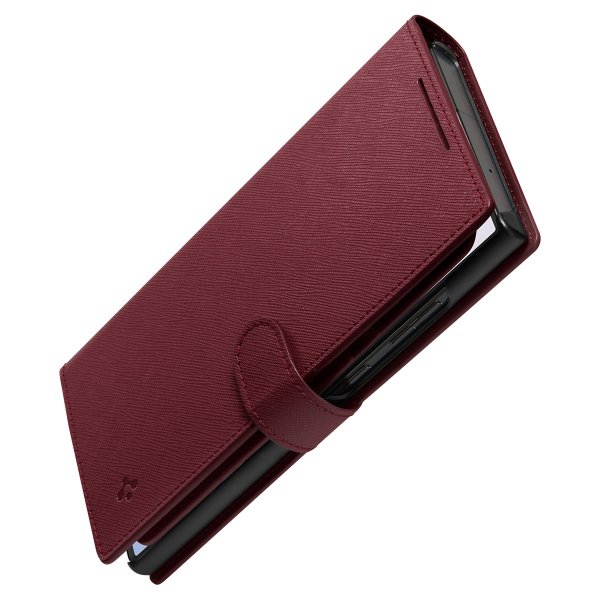 Spigen Samsung Galaxy S23 Ultra Kotelo Wallet S Plus Burgundy