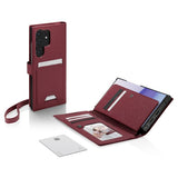 Spigen Samsung Galaxy S23 Ultra Kotelo Wallet S Plus Burgundy