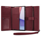 Spigen Samsung Galaxy S23 Ultra Kotelo Wallet S Plus Burgundy