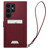 Spigen Samsung Galaxy S23 Ultra Kotelo Wallet S Plus Burgundy