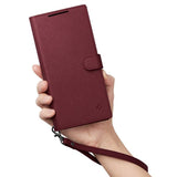 Spigen Samsung Galaxy S23 Ultra Kotelo Wallet S Plus Burgundy