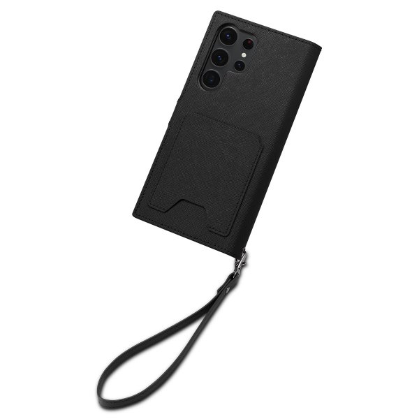 Spigen Samsung Galaxy S23 Ultra Wallet S Plus -kotelo, musta