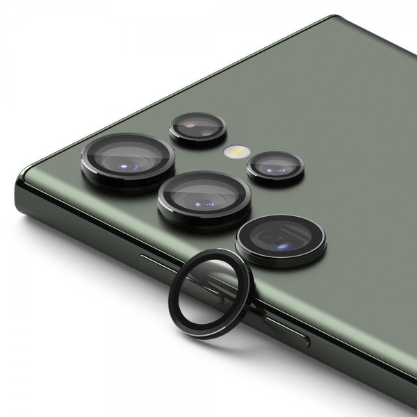 Ringke Samsung Galaxy S23 Ultra Kameran linssinsuojus kehys Musta