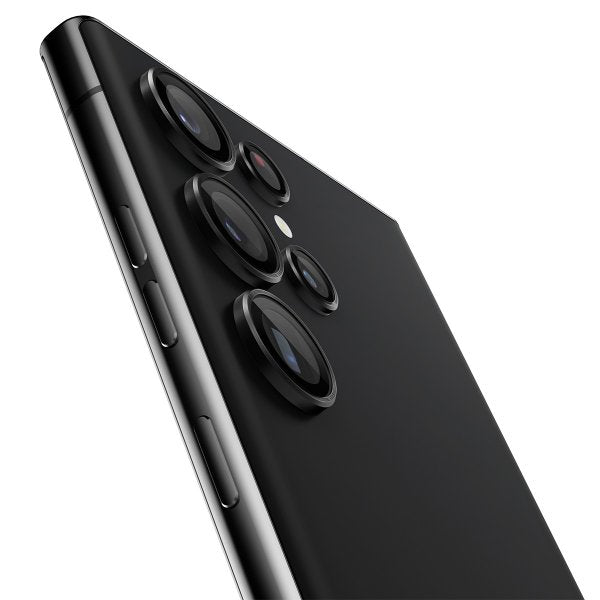 Spigen Samsung Galaxy S23 Ultra Kameran suoja GLAS.tR EZ Fit Optik Pro Musta 2-pakkaus