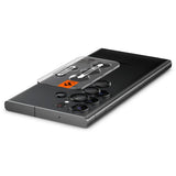 Spigen Samsung Galaxy S23 Ultra Kameran suoja GLAS.tR EZ Fit Optik Pro Musta 2-pakkaus