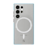 Rvelon Samsung Galaxy S23 Ultra Kuori Aaltokuvioitu MagSafe Sininen