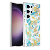 Samsung Galaxy S23 Ultra Kuori Kukkakuvio MagSafe Turkoosi