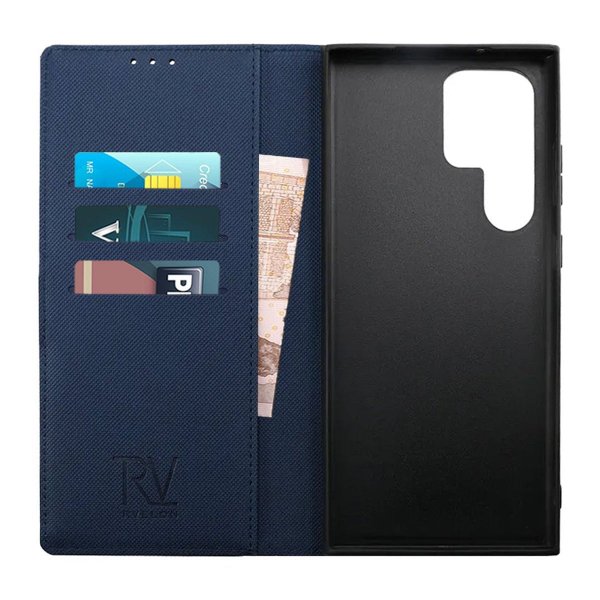 Rvelon Samsung Galaxy S23 Ultra Kotelo Magneettinen Irrotettava Kuori Sininen