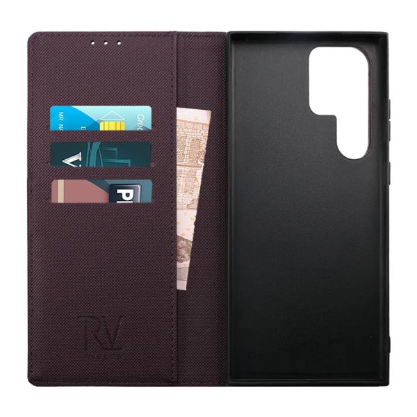 Rvelon Samsung Galaxy S23 Ultra Kotelo Magneettinen Irrotettava Kuori Violetti