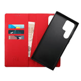 Rvelon Samsung Galaxy S23 Ultra Kotelo Magneettinen Irrotettava Kuori Punainen