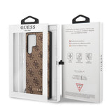 Guess Samsung Galaxy S23 Ultra -suojakuori 4G Charms, ruskea