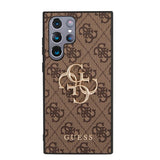 Guess Samsung Galaxy S23 Ultra Suojakuori 4G Logo Ruskea