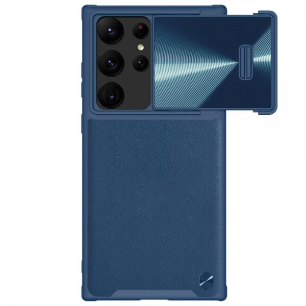 Nillkin Samsung Galaxy S23 Ultra Kuori CamShield Leather Sininen