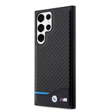 BMW Samsung Galaxy S23 Ultra Suojakuori Carbon & Stripe Musta