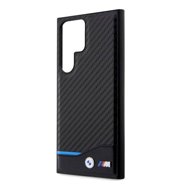 BMW Samsung Galaxy S23 Ultra Suojakuori Carbon & Stripe Musta
