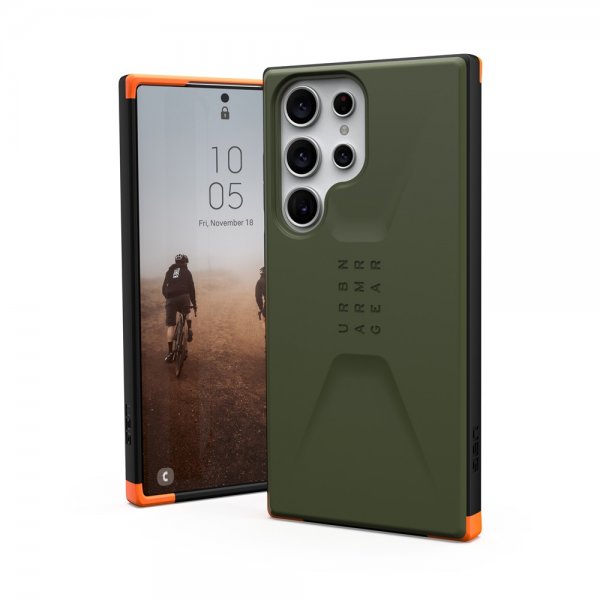 Urban Armor Gear (UAG) Samsung Galaxy S23 Ultra Suojakuori Civilian Olive Drab