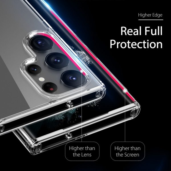Dux Ducis Samsung Galaxy S23 Ultra Suojakuori Clin-sarja Läpinäkyvä