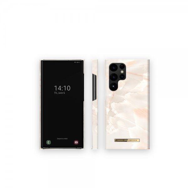 Ideal of Sweden Samsung Galaxy S23 Ultra Kuori Fashion Case Rose Pearl Marble