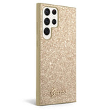 Guess Samsung Galaxy S23 Ultra Kuori Fixed Glitter Case Kulta