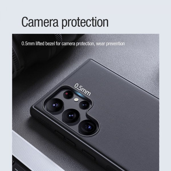 Nillkin Samsung Galaxy S23 Ultra Kuori Super Frosted Shield Pro MagSafe Musta