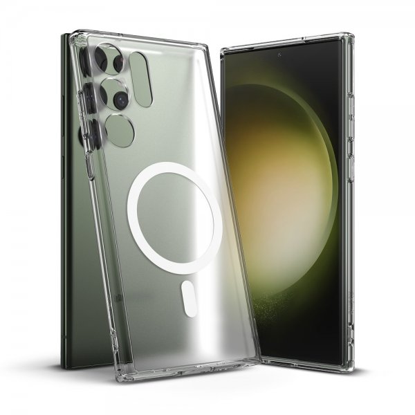 Ringke Samsung Galaxy S23 Ultra -suojakuori Fusion Magnetic Matte Clear