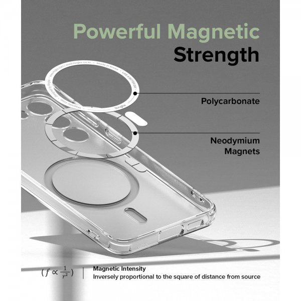 Ringke Samsung Galaxy S23 Ultra -suojakuori Fusion Magnetic Matte Clear