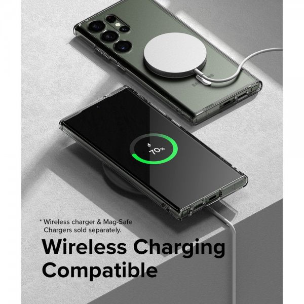 Ringke Samsung Galaxy S23 Ultra -suojakuori Fusion Magnetic Matte Clear