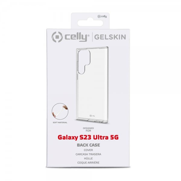 Celly Samsung Galaxy S23 Ultra -suojakuori GELSKIN Transparent