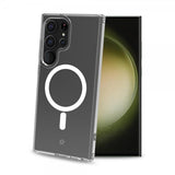 Celly Samsung Galaxy S23 Ultra -suojakuori GELSKINMAG MagSafe Läpinäkyvä