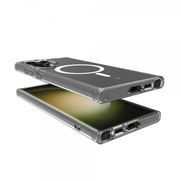 Celly Samsung Galaxy S23 Ultra -suojakuori GELSKINMAG MagSafe Läpinäkyvä