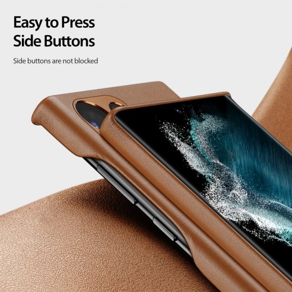 Dux Ducis Samsung Galaxy S23 Ultra Suojakuori Grit Series Ruskea