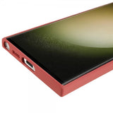 Samsung Galaxy S23 Ultra Kuori Kumitettu Punainen