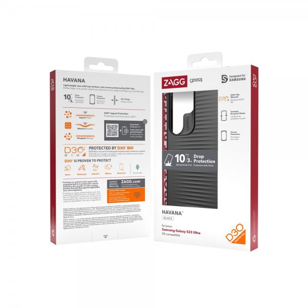 Gear4 Samsung Galaxy S23 Ultra Kuori Havana Musta
